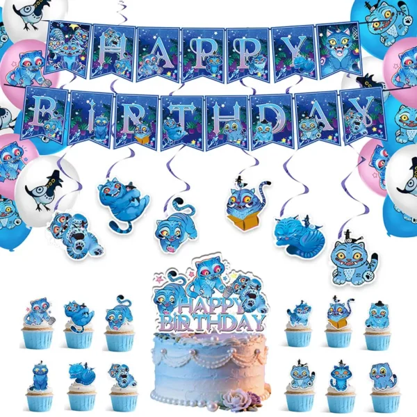 Kpop Demon Hunters Birthday Decoration Set